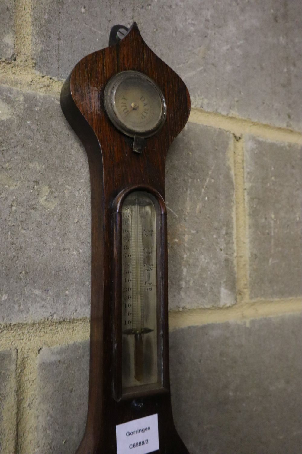 A William IV Irish rosewood wheel barometer, marked Riddel & Co., Belfast